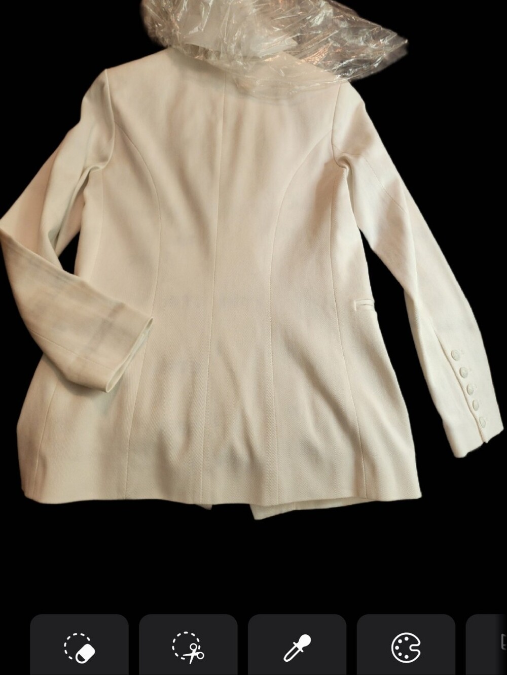 L'AGENCE NWOT COTTON TWILLOVERSIZED FIT BLAZER SIZE 4 - Picture 5 of 16